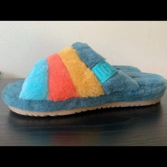 UGG | Shoes | New Men Ugg Fluff You Marina Blue Multi  display picture 2
